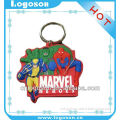 Hot selling 3d souvenir custom key ring soft pvc keychain